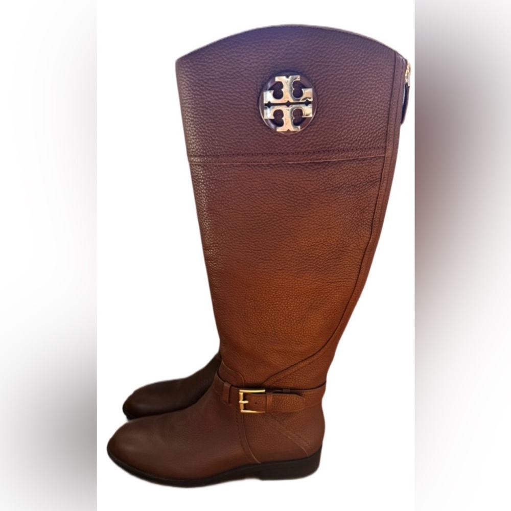 Brown Tory Burch Leather Boots